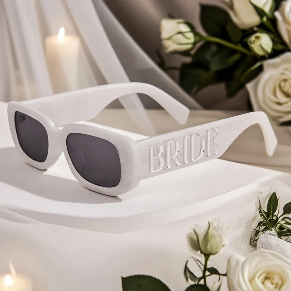 Gafas de sol para la futura novia – Accesorios para despedida de soltera y fiesta nupcial | Divertido regalo de decoración para fiesta de compromiso