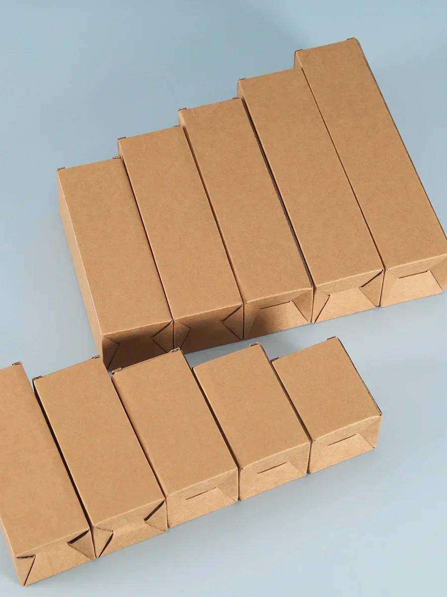 20PCS Corrugated Cardboard Shipping Boxes – Rectangular Paper Packaging Boxes for Gifts, Mailers & Storage