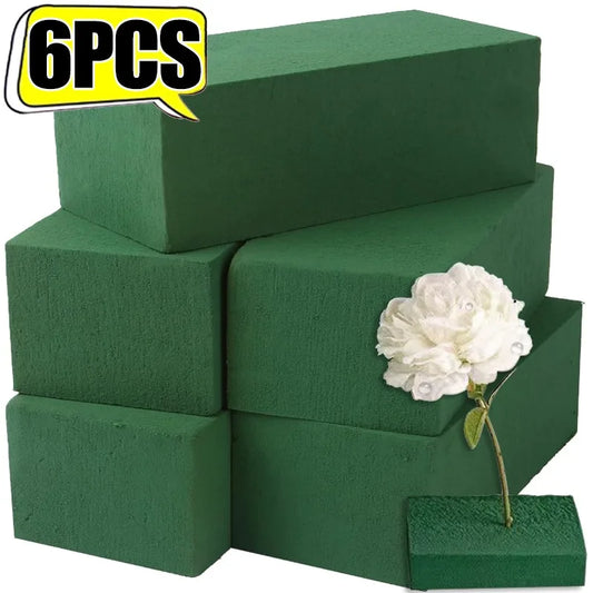 1–6 Bloques de espuma floral – Esponja Oasis para arreglos florales frescos y artificiales, bodas y manualidades DIY
