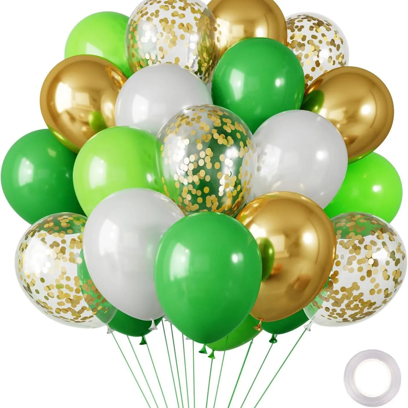 30 Globos de Látex Cromados – Globos de Helio Metálicos Blancos, Rosas y Azules para Decoración de Bodas, Cumpleaños, Baby Showers y Fiestas