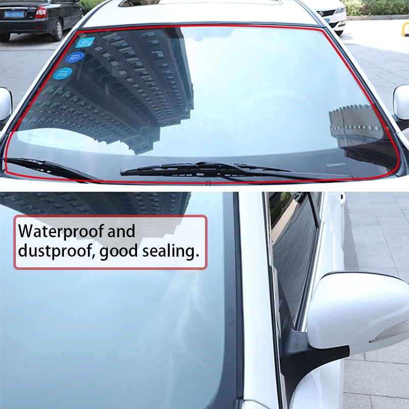 SEAMETAL Joint d'étanchéité en caoutchouc pour automobile – Bande d'étanchéité universelle pour porte de voiture, fenêtre, toit et pare-brise pour la réduction du bruit et la protection anti-collision.