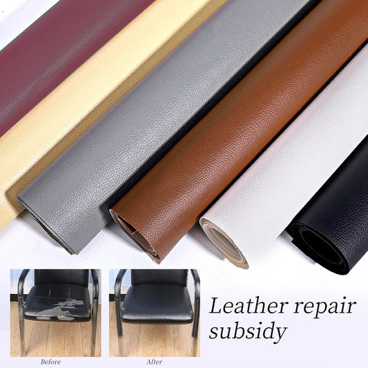 Cinta de reparación de cuero PU impermeable de 50x137cm para sofá, asientos de coche, sillas y muebles