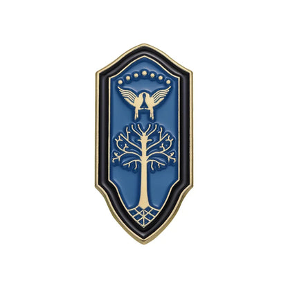 Durin's Doors Enamel Pin Brooch – Fantasy Lord Ring Inspired Lapel Badge for Women & Men | Collectible Fashion Jewelry Gift