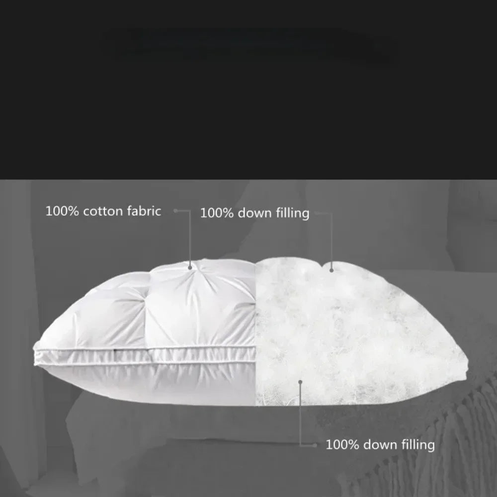 Almohada de Hotel de 5 Estrellas – Almohada Suave Tridimensional de Color Sólido, Cómoda Almohada de Cama de Tela Lavada para el Hogar, Dormitorio y Ropa de Cama de Hotel de Lujo