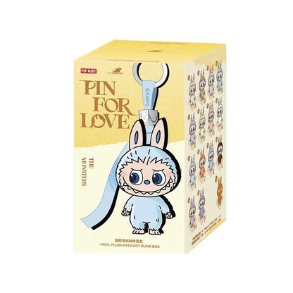 POP MART LABUBU The Monsters Pin for Love Series Blind Box – V4 Figurine d'action de collection A-Z de style anime, cadeau surprise