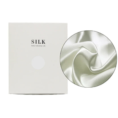 Taie d'Oreiller 100% Soie de Mûrier Pure – Housse de Coussin Double Face Rafraîchissante avec Fermeture Éclair Invisible, Douce et Respirante