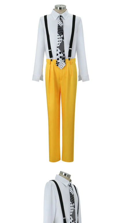 The Mask (Jim Carrey Inspired) Cosplay Costume – Yellow Suit with Green Mask & Hat for Halloween, Carnival & Masquerade Roleplay