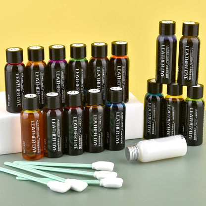 Pigmento para reparación de cuero de 30 ml – Restaurador de color y tinte para cuero curtido vegetal, zapatos, bolsos, muebles y manualidades de cuero.