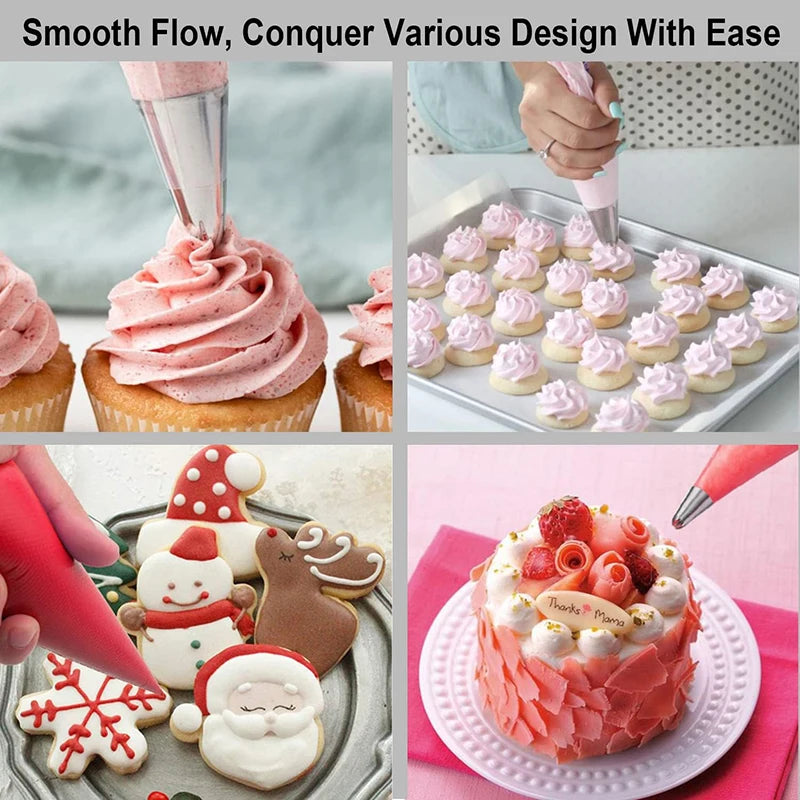Disposable Piping Bags – Cake Decorating Pastry Bags, Cream Icing Frosting Tools, Cookie & Cupcake Baking Accessories, Kitchen Decorating Supplies 20-200pcs