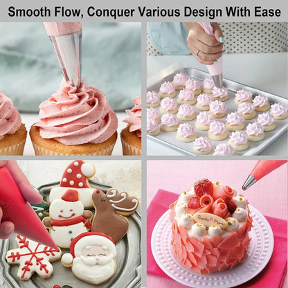 Disposable Piping Bags – Cake Decorating Pastry Bags, Cream Icing Frosting Tools, Cookie & Cupcake Baking Accessories, Kitchen Decorating Supplies 20-200pcs