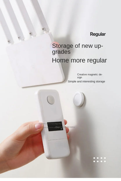 Magnetic Remote Control Holder – Adhesive Wall Mount Organizer for TV Remotes, Home & Office Storage