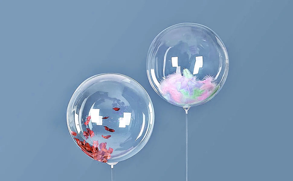 Globos de burbuja transparentes - Globos Bobo grandes transparentes para bodas, cumpleaños y decoraciones de fiesta