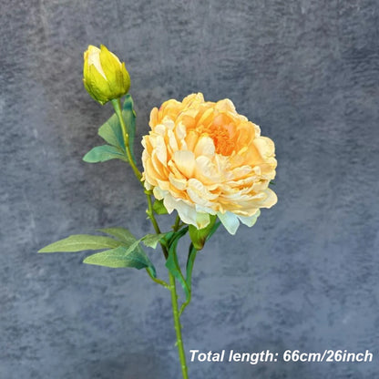 Grande Pivoine Artificielle en Soie – Bouquet de Fausses Pivoines de Haute Qualité avec Tige, Fleur Artificielle Style Européen pour Décoration de Mariage, Décoration Intérieure et Arrangements Floraux DIY