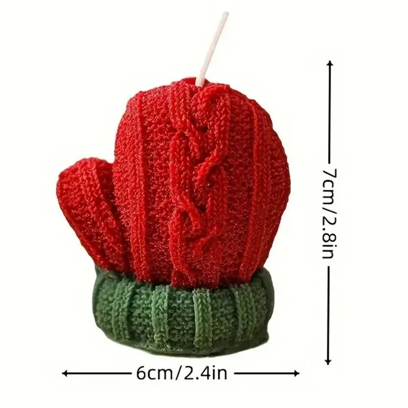1-3PCS Christmas Glove-Shaped Candles – 3D Scented Soy Wax Aromatherapy Candles for Weddings, Birthdays & Festive Home Decor
