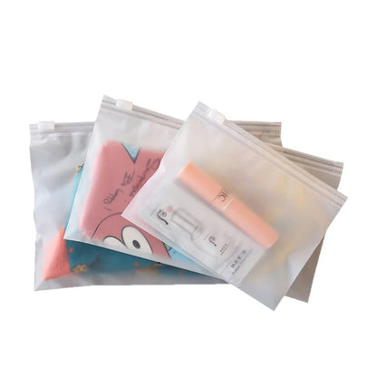 Matte Frosted Zipper Packaging Bags for Clothing, Shirts, Socks, Storage & Shipping – Reusable Plastic Pouches