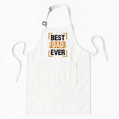 Best Dad Ever Apron – Father’s Day Cooking Gift for Daddy with Pockets, Kitchen Chef Apron AP-002