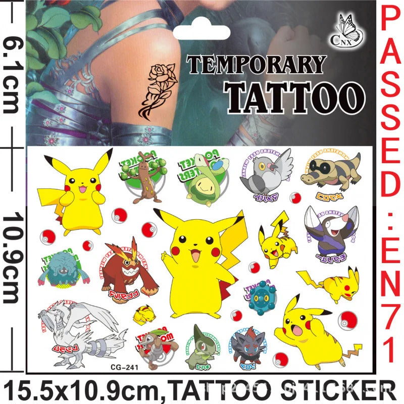 Pokémon Birthday Party Decorations Set – Balloons, Keychains, Napkins, Stickers, Tableware, Plates & Tablecloth Party Supplies & Favors