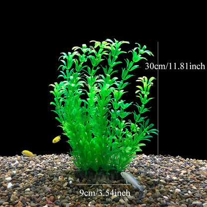 Artificial Aquarium Plants – Plastic Aquatic Underwater Plants for Fish Tank Decoration, Aquascaping & Aquarium Accessories