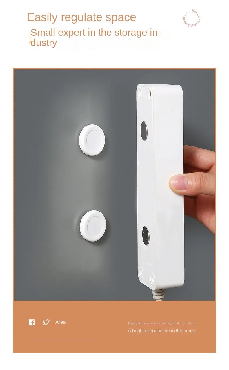 Magnetic Remote Control Holder – Adhesive Wall Mount Organizer for TV Remotes, Home & Office Storage