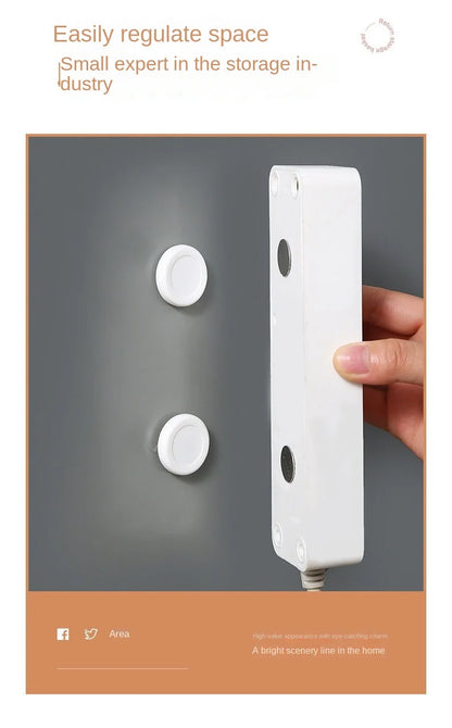 Magnetic Remote Control Holder – Adhesive Wall Mount Organizer for TV Remotes, Home & Office Storage