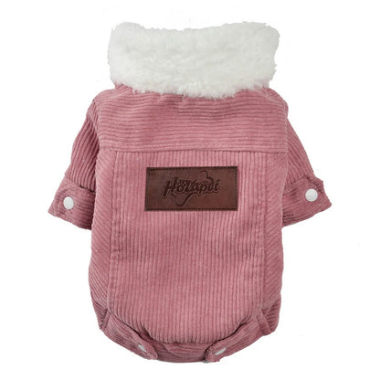Autumn & Winter Fleece Dog Jacket – Warm Thickened Pet Coat for Small & Medium Dogs, Cozy Puppy Clothes for Cats, Schnauzers & Pugs