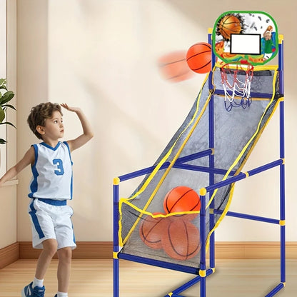 Arcade Basketball Game Set – Indoor/Outdoor Dual Play Toy with Pump & Balls, Easy Setup Gift for Kids & Parties
