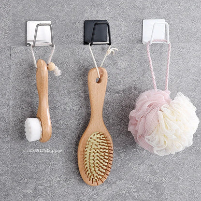 Soporte de esponja para fregadero de acero inoxidable – Estante de secado autoadhesivo para desagüe de cocina, organizador de almacenamiento de esponjas montado en la pared con ganchos para fregadero, accesorios para lavavajillas y organización de cocina