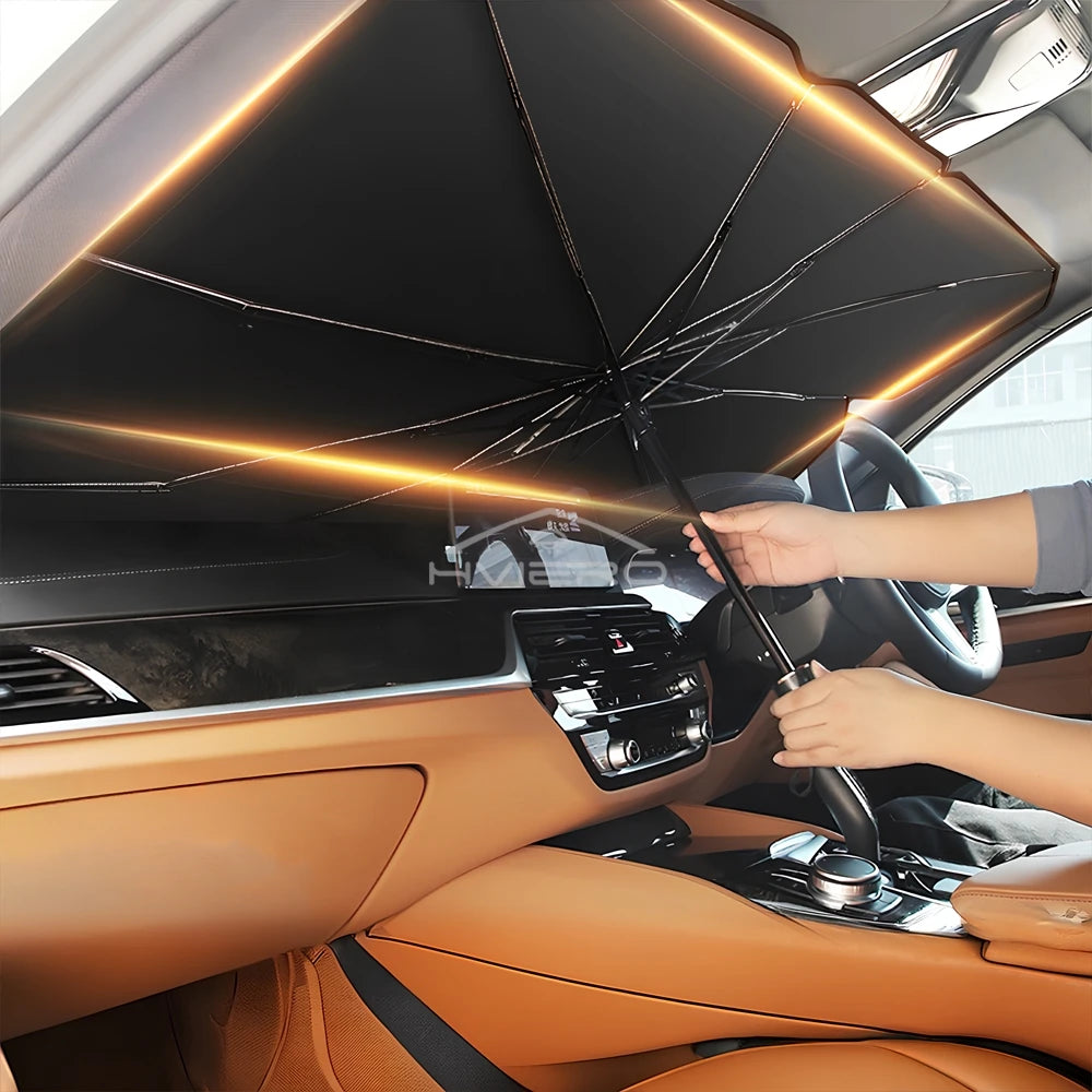 Pare-soleil pliable pour pare-brise de voiture – Pare-soleil avant anti-UV pour intérieur de véhicule