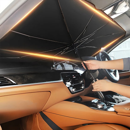 Pare-soleil pliable pour pare-brise de voiture – Pare-soleil avant anti-UV pour intérieur de véhicule