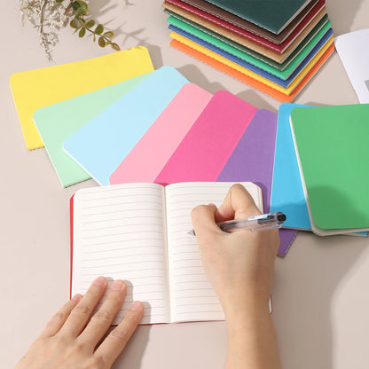 4/6 uds. Cuadernos A6 Kraft de Bolsillo – Mini Diarios Rayados para la Escuela y la Oficina