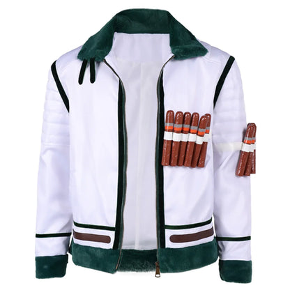 One Piece Smoker Inspired Marine Captain Cosplay Costume – Coat Jacket Outfit for Halloween, Carnival & Party Roleplay