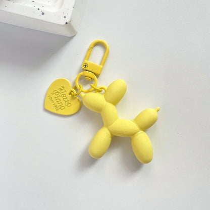 Cute Acrylic Balloon Dog Keychain – Cartoon Y2K Bag Pendant for Women & Couples, Car Key Chain, Jewelry Gift & Decorative Accessory