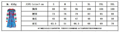 Chucky Inspired Cosplay Costume – Men & Women Horror Film Outfit Set (Shirt & Pants) for Halloween, Carnival & Party Roleplay