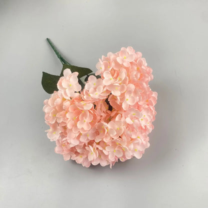 Bouquet d'Hortensias Artificiels à 5 Têtes – Fleurs Artificielles en Soie pour Décoration de Mariage, Arrangements de Fête, Décoration de Salon & Accessoires Floraux pour la Maison