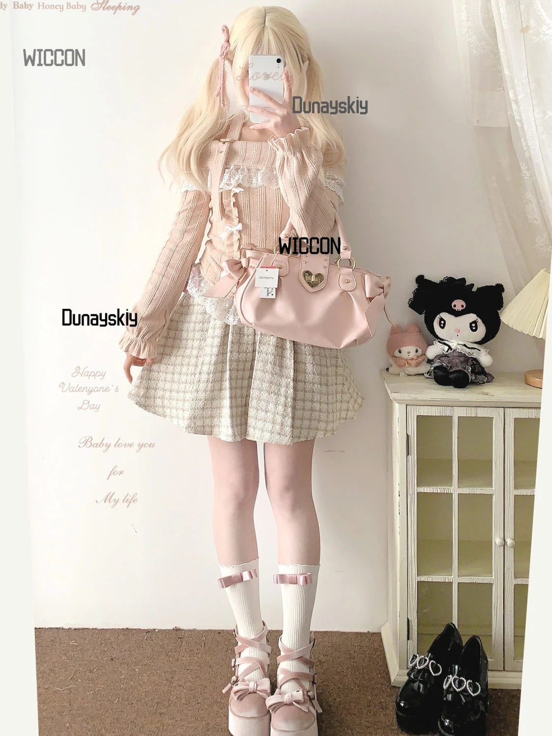 Woman Character Angel Role Play Costume – Japanese Anime Kimono Slit Elf Goddess Dress COS Uniform Set