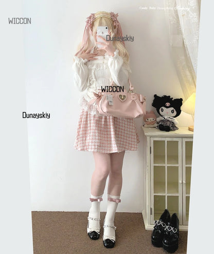 Woman Character Angel Role Play Costume – Japanese Anime Kimono Slit Elf Goddess Dress COS Uniform Set