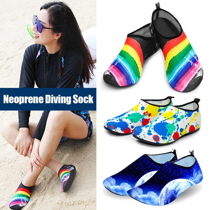 Water Shoes Socks for Men, Women & Kids – Thin Anti-Slip Swim Shoes for Beach, Surfing, Diving, Yoga, Fitness & Water Sports