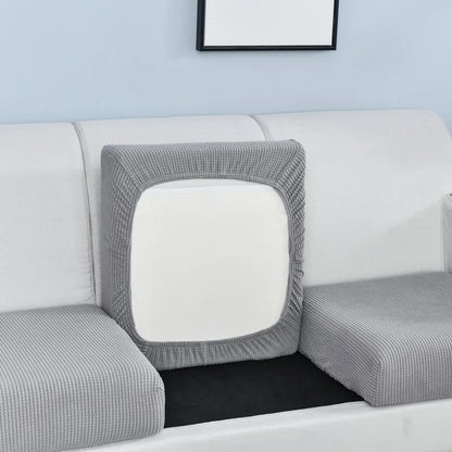 Polar Fleece Sofa Seat Cushion Cover – Stretch Furniture Protector for Pets, Kids & Living Room