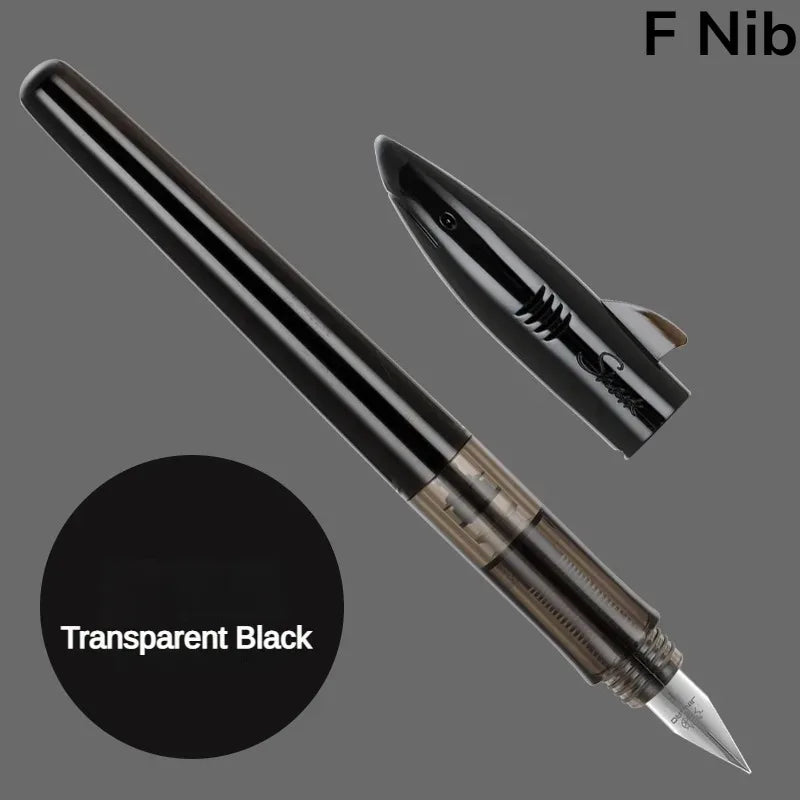 Stylo-plume Jinhao Shark – Stylo-plume à plume fine de 0,5 mm pour la calligraphie, l'écriture, le travail de bureau, les fournitures scolaires et la papeterie étudiante