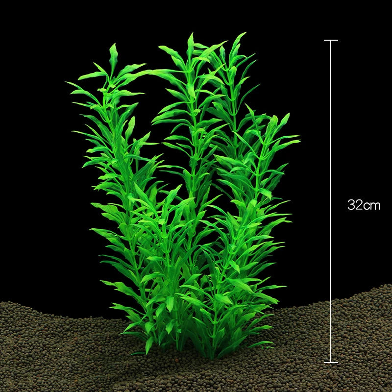 Artificial Aquarium Plants – Plastic Aquatic Underwater Plants for Fish Tank Decoration, Aquascaping & Aquarium Accessories