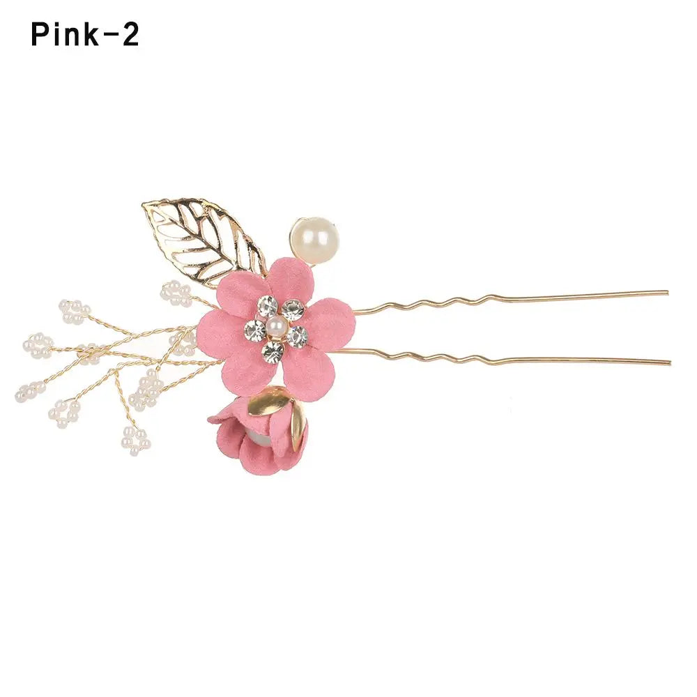 Luxury Floral Bridal Hair Comb with Gold Leaves – Crystal Wedding Hair Accessory for Brides & Prom