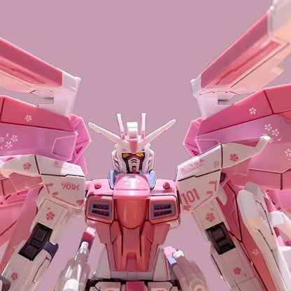 HG 1/144 ZGMF-X10A Freedom Gundam Cherry Blossom Edition – Pink Color Scheme Mecha Assembly Model, Anime Action Figure & Collectible Gift