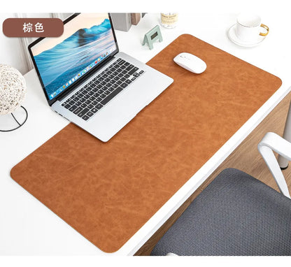 Waterproof PU Leather Desk Mat - Large Non-Slip Mouse Pad & Keyboard Desk Protector for Laptop, Office & Gaming