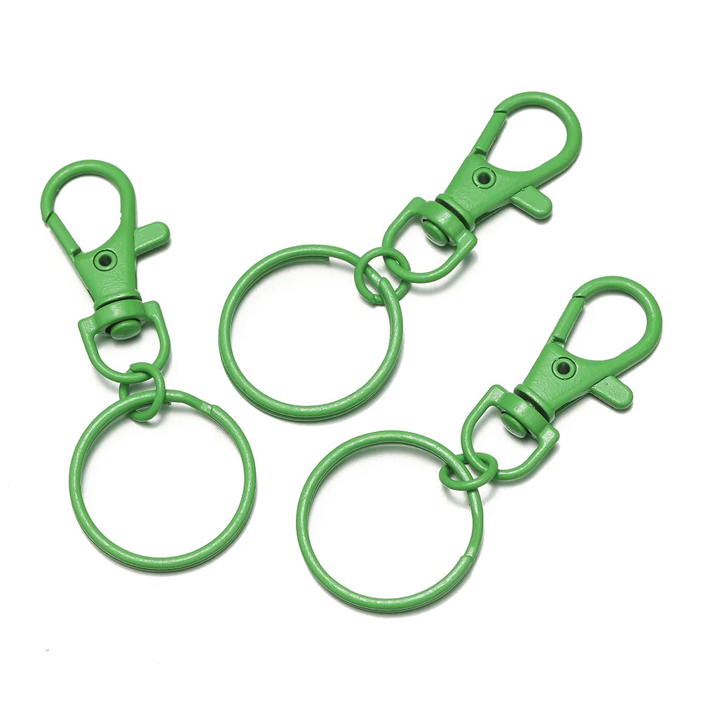 5–10 Piece Multicolor Keyring Lobster Clasp Hooks with Adjustable Buckles – DIY Keychain, Bag Charm, Doll & Jewelry Making Accessories