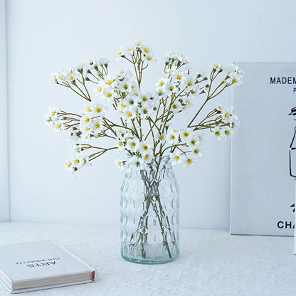 3 Forks Artificial Cornflower Bouquet – Silk Faux Flowers for Home Décor, Wedding Arrangements, Party Decoration & DIY Floral Projects