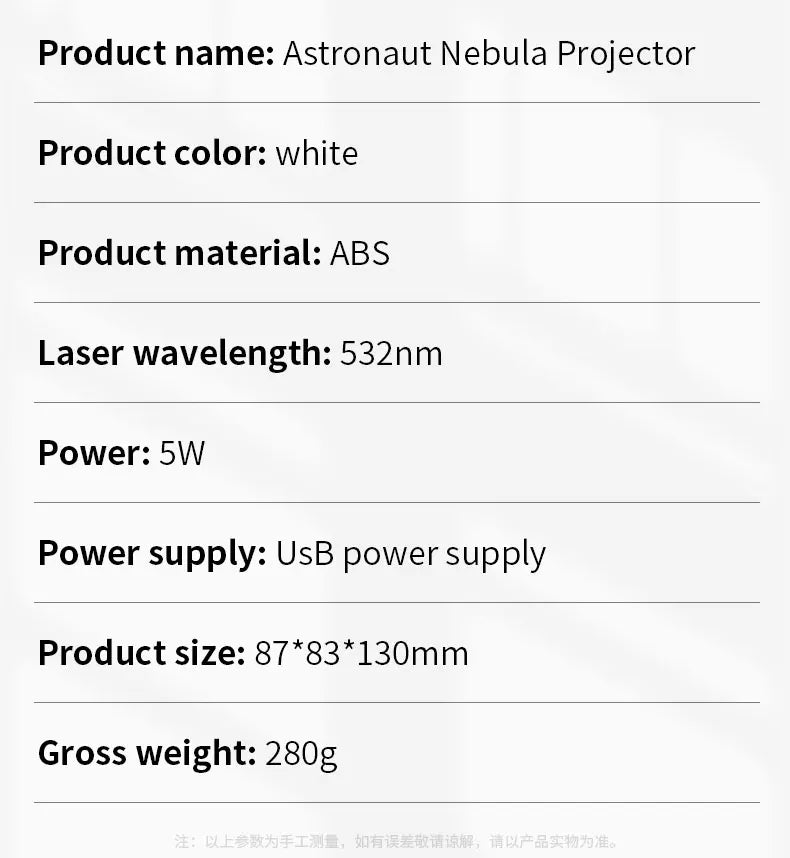 Astronaut Galaxy Projector Night Light – LED Starry Sky Lamp for Bedroom Decor, Kids Gift & Relaxing Atmosphere