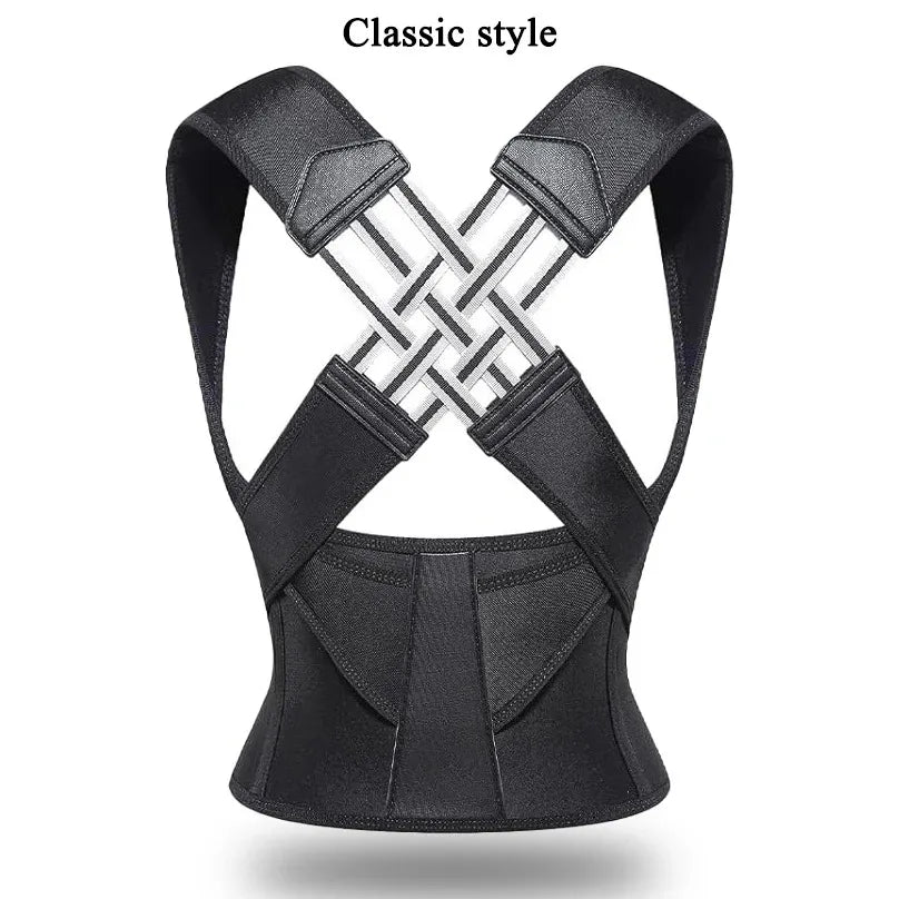 Ceinture correctrice de posture réglable – Soutien d'épaule respirant pour femmes, étudiants et enfants, soutien d'alignement du dos