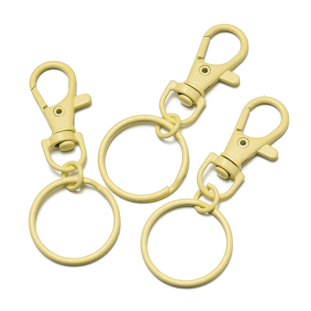 5–10 Piece Multicolor Keyring Lobster Clasp Hooks with Adjustable Buckles – DIY Keychain, Bag Charm, Doll & Jewelry Making Accessories