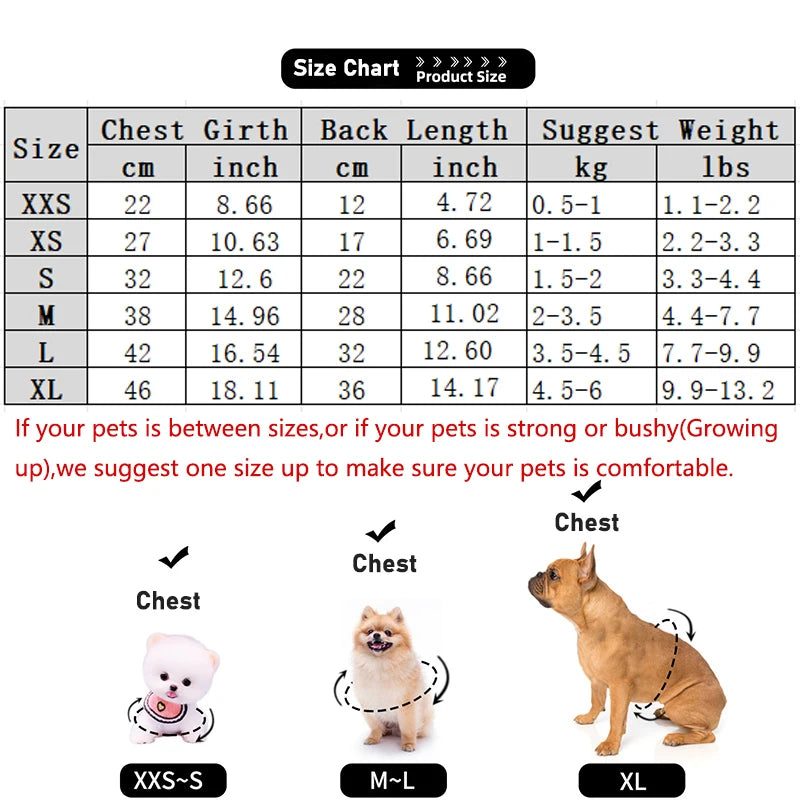 Cute Winter Dog Vest – Warm Soft Flannel Puppy Puffer Jacket for Small Dogs & Cats, Cozy Pet Sweater Clothing in XXS