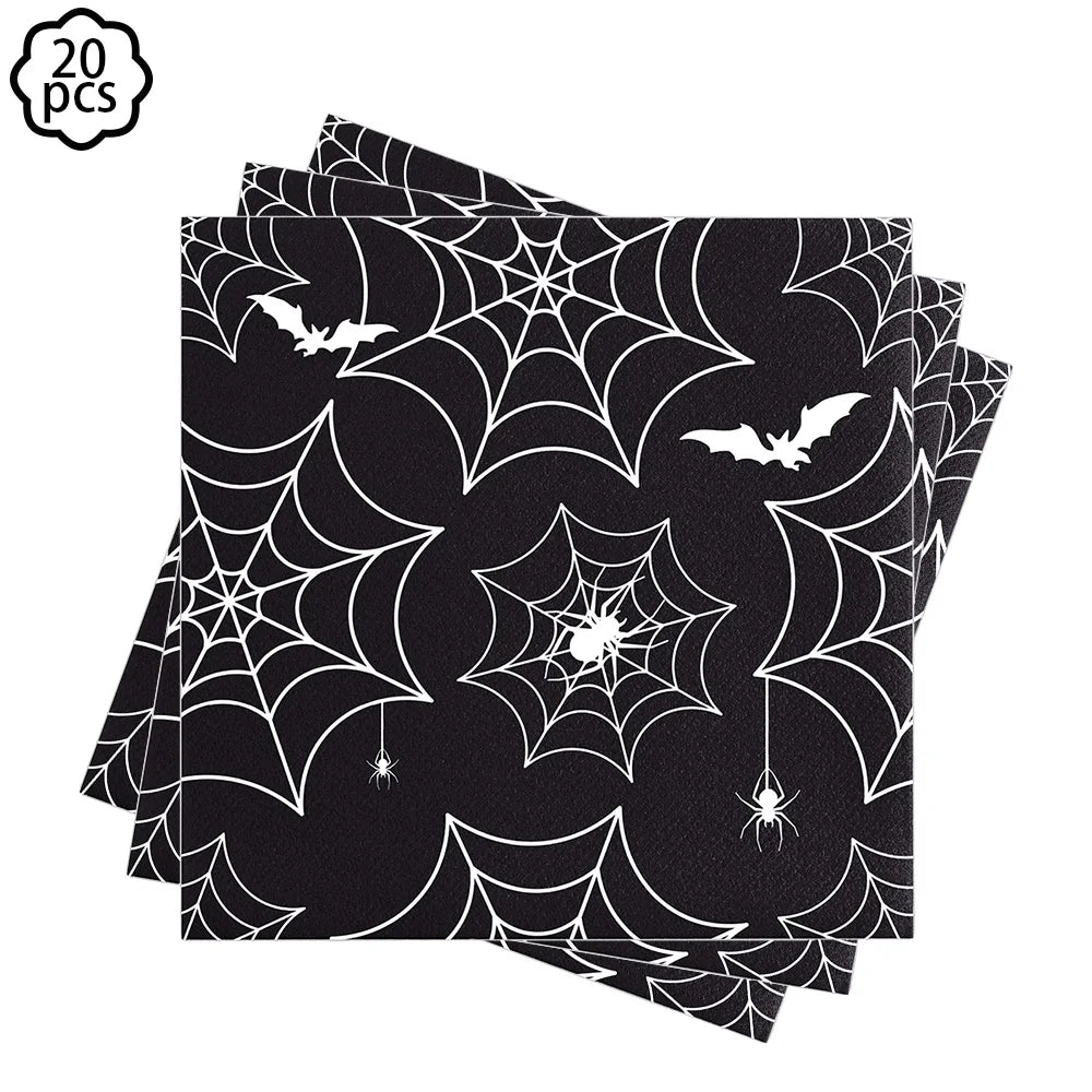 Halloween Tablecloth, Haunted House Pumpkin and Spider Web Table Cover, Spooky Dining Table Decor, Halloween Party Supplies, Indoor Home Kitchen Decoration